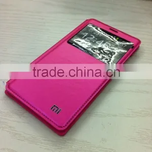 2015 New Mobile Phone Cover pu Phone Cases for Hongmi Note Case, pu Flip Cover for Xiaomi Redmi Note Case thumbnail-1