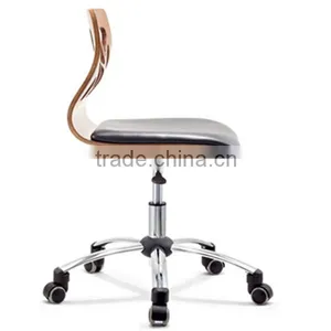 ROLLING ADJUSTABLE SWIVEL STOOL - BAR TABLE CHAIR W/WHEELS -MASSAGE/TATTOO- BLACK thumbnail-4