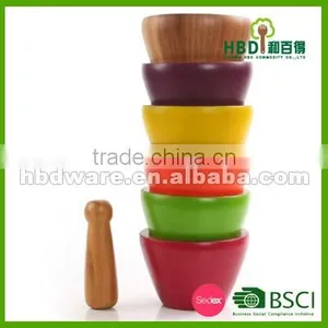 Bamboo Mortar and Pestle thumbnail-1