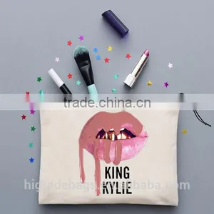 Fashion Style Travel Canvas Cosmetic Bag thumbnail-1
