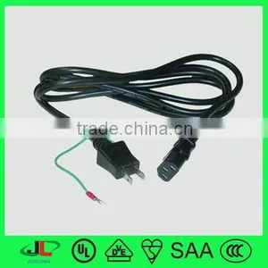 PSE Approved Extension Cord and Jap Plug With Ground Wire, c7 Female ac Plug thumbnail-1
