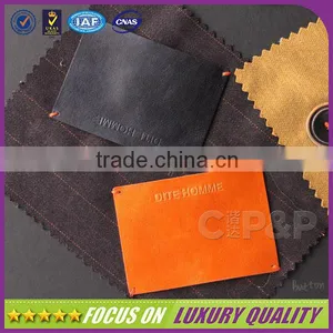 Thinner Genuine Sewing Metal Leather Label for Brand Clothing thumbnail-1