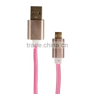 Wholesale Pure Color Braided Mini Usb Cable, Usb Cable for Data Transmission and Charging. thumbnail-1
