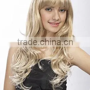 Wholesale Blonde Blonde Curly Wig Synthetic Hair Styles for Women thumbnail-1
