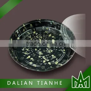 Hotsale Antiskid Round Plastic Tray Sushi Serving Tray thumbnail-1