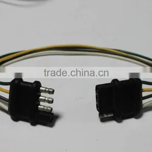 American 12V 4 Way Auto Male Female Connector, 4 Way Flat Trailer Plugs thumbnail-1