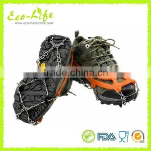 Hot Snow Ice Climbing Anti-slip Spikes Grips Crampon, 8 Cleats Shoes Cover thumbnail-4