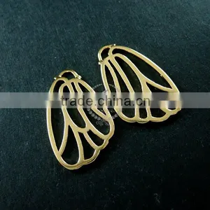 16x26mm 14K Light Gold Plated Filigree Butterfly Wing DIY Pendant Charm 1850188 thumbnail-1