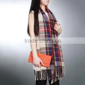 Top Quality!!! 2016 Long Fashion Casual Warm Cashmere Shawl Plaid Knitted Women Scarves thumbnail-3