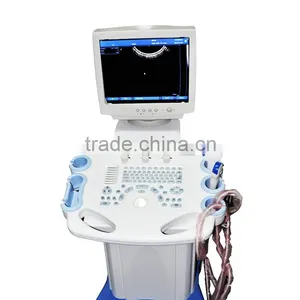 CE ISO Approved White Color Full Digital Trolley Ultrasound Scanner thumbnail-3