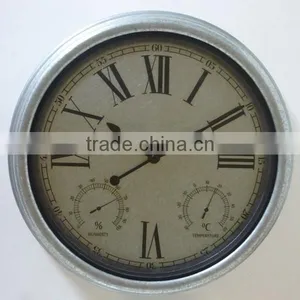 15 Inch 3 In 1 Farm Metal Clock Outdoor Clock thumbnail-4