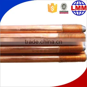 Electrical Pure Threaded Copper Bonded Ground Rod thumbnail-3