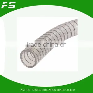 High Transparent Flexible PVC Steel Wire Reinforced Hose thumbnail-1