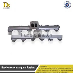 China Custom Stainless Steel Casting Shell Coated Sand Casting Cast Iron Exhaust Pipe thumbnail-1