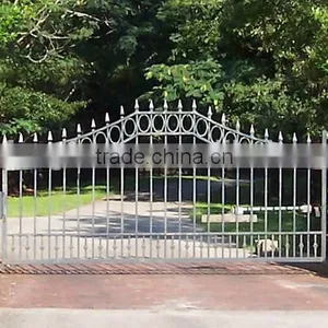 Metal Security Gate/ Garden Decorative Privacy Cast Aluminium Wrought Iron Fence and Gates in Stock thumbnail-2