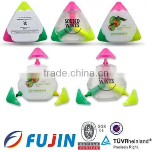 Triangle Wave Highlighter Pen/triangle Shape Items/Capsule Pill Shaped Highlighters/highlighter Pen/multi Colored Highlighter thumbnail-2