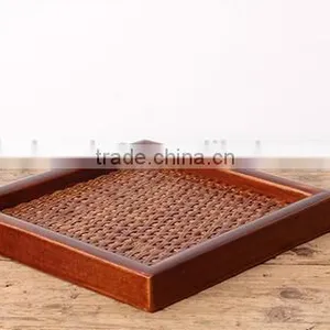 Fruit Square and Rectangle Plate Rattan Tray thumbnail-1