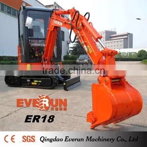 Everun New ER18 China Small Crawler Excavator With CE Approved thumbnail-2
