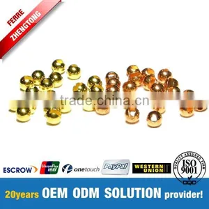 Fishing Tools Gold and Copper Tungsten Slot Ball thumbnail-1