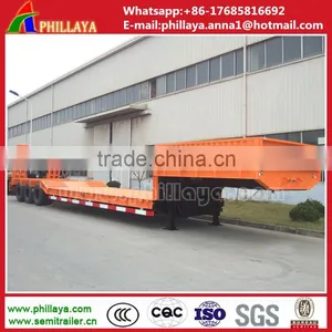 Shandong Brand Tri-axial Low Bed Drop Deck Truck Trailer For Sale In Jamaica thumbnail-2