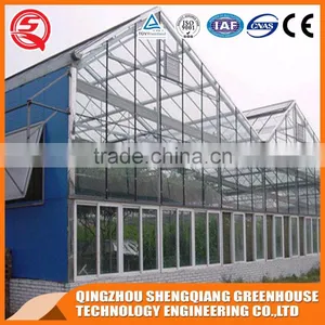 China Multi-span Glass Greenhouse Hydroponic Systems for Agriculture thumbnail-3