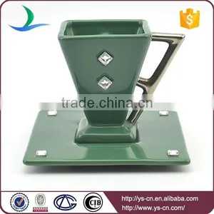 Silver Plated Ceramic Tea Set Made in China thumbnail-2