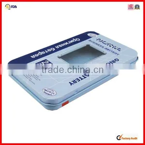High Quality Metal Battery Tins With Window thumbnail-2