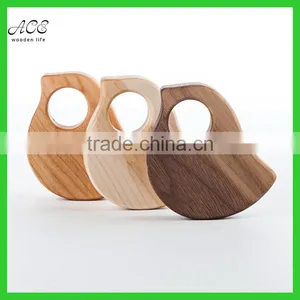 Bird Shape FDA Grade Wooden Rattle thumbnail-1