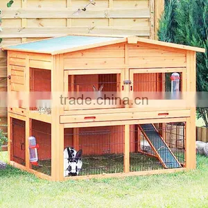 Folding Wooden Rabbit Cage Manufactures thumbnail-3