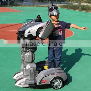 New Children Gifts Entertainment Ride On Robot Car, Electric Multi-functional Educational Children Ride On Transformer Car Robot thumbnail-4