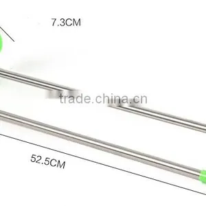 Strong Chuck Double Poled for the Bathroom White Towel Rack thumbnail-2