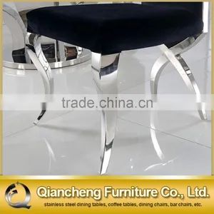 Fancy Black Velvet Dining Chair for Hotel thumbnail-5