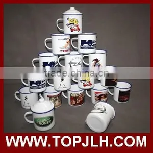 Topjlh Plain Enamel Drinking Cup Enamel Mug Custom Printing thumbnail-6