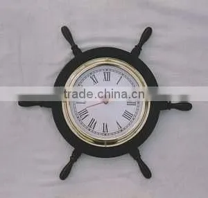 Marine Wall Clock, Antique Style Wall Clock, Modern Wall Clock, Wooden Wall Clock, Pendulum Wall Clock, Nautical Wall Clock, thumbnail-1