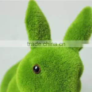 Home and Garden Easy Shopping Decorative 20cm Height Artificial Green Grass Moss Bunny Easter Rabbit E10 26T01 thumbnail-5