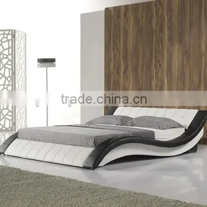 Fahsion S Shaped PU Leather Home Furniture Soft Bed thumbnail-3