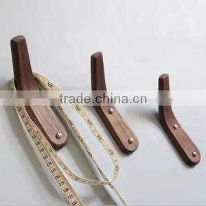High Quality Walnut Wooden Hook for Clothes or Handbag thumbnail-1
