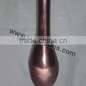 Decorative Aluminium Vases in Wooden Finish, Home Decor, Metal Vases thumbnail-1