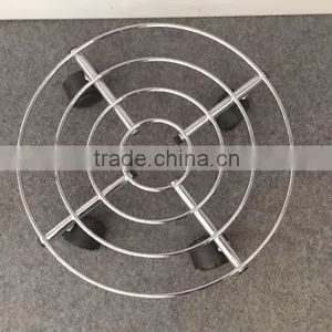 Home Removable Metal Flower Shelf Plant Trolley Wheel Flower Shelf thumbnail-3