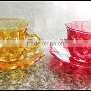 Low Price Colorful Glass Saucer thumbnail-1