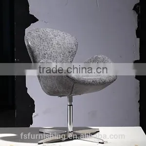 YY209 Voage Egg Commercial Swivel Vintage Retro Cheap Price PU Leather Arm Salon Chair Restaurant Coffee Shop Pub Office Chair thumbnail-5