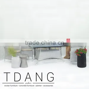 Pasadena Conversation Wicker Dining Set - Outdoor Vietnam Wicker Furniture thumbnail-1