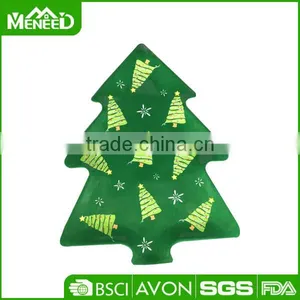 Fiestaware Products Unique Design Green Tree Shape Dinnerware Christmas Plate thumbnail-1