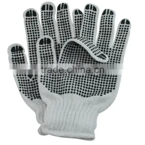 NMSAFETY 7 Gauge Very Cheap Cotton Work Gloves With Rubber Grip Dots thumbnail-1