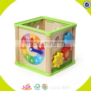 2017 Wholesale Baby Wooden Play Cube Newest Kids Wooden Play Cube Fashion Children Wooden Play Cube W11B123 thumbnail-3