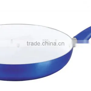9pcs Cookware in Aluminum With White Ceramic Nonstick Coating thumbnail-2