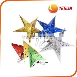 Laser Paper Christmas Pendant, Five-pointed Star Ornament,CHRISTMAS Five-pointed Star thumbnail-1