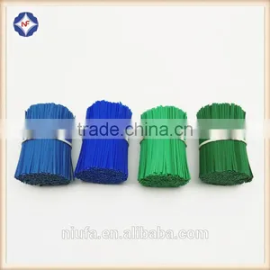 Packaging Materials Single Wire Flat Plastic Coated Twist Tie thumbnail-1