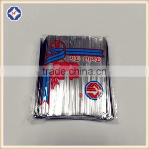 10cm Length Plastic Gold/silver Color Metallic Twist Ties thumbnail-3