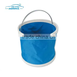Heavy Duty Polyester 11L and 9L Volume Fodable Water Bucket thumbnail-1